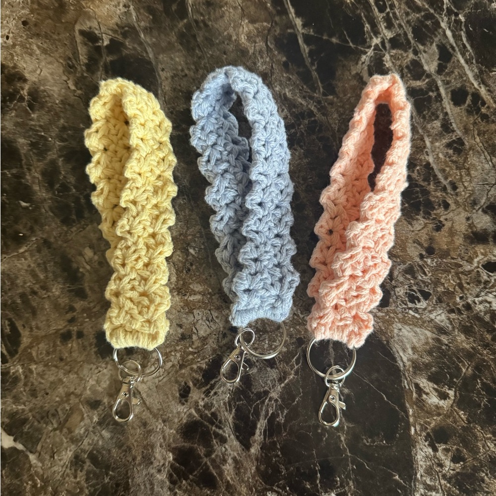 Crochet Keychain Wristlets Set